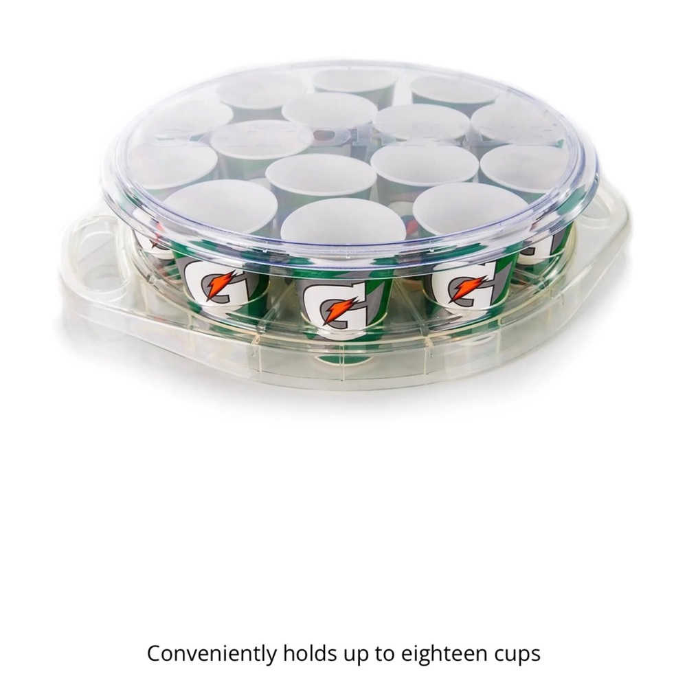 Gatorade cup carrier with lid, cups not included
